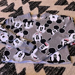 Women cropped Disney sweatshirt